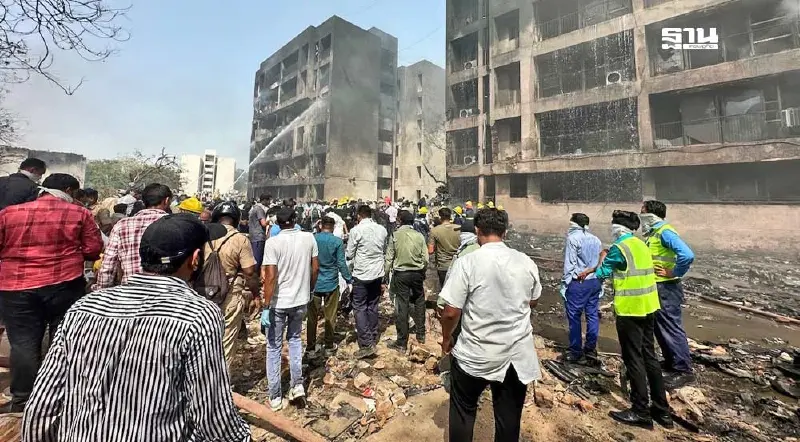 อัปเดตล่าสุด เครื่องบินแอร์อินเดียตก  ดับแล้วกว่า 240 พบผู้รอดชีวิตเพียงหนึ่งราย