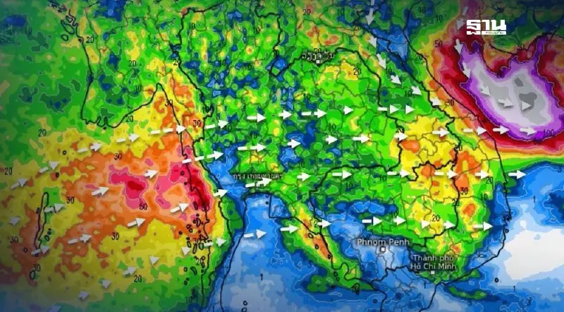 กรมอุตุฯ พยากรณ์ฝนล่วงหน้า จับตา"พายุหมุนเขตร้อน" 11-13 มิ.ย.68