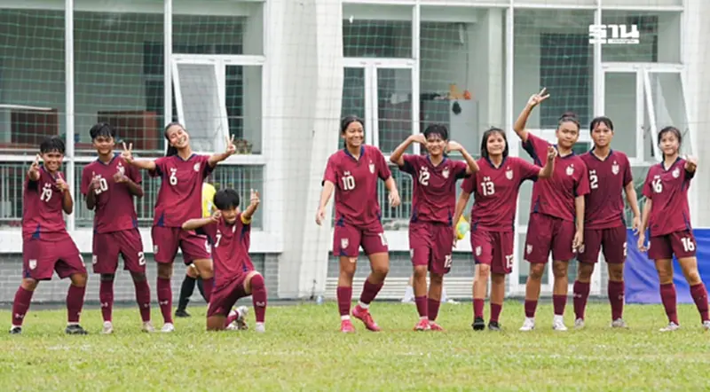 ผลบอลหญิงไทย U19 ถล่มกัมพูชา 4-0 ลิ่วรอบรองฯชิงแชมป์อาเซียน 2025 ผลบอลหญิงไทย U19 ถล่มกัมพูชา 4-0 ลิ่วรอบรองฯชิงแชมป์อาเซียน 2025