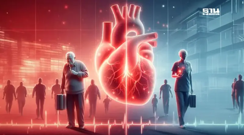 2 กลุ่มความเสี่ยง อาการ "โรคหัวใจ" ทำให้คนไทยป่วย 5 แสนรายต่อปี