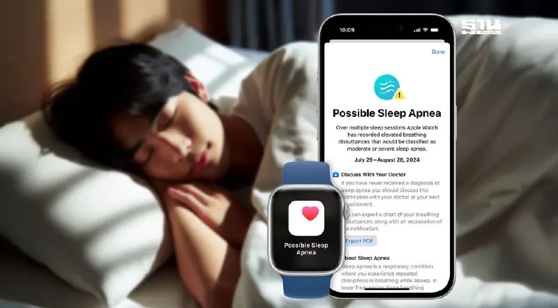 พร้อมใช้แล้วในไทย ฟีเจอร์ตรวจจับ"หยุดหายใจขณะนอน"บน Apple Watch