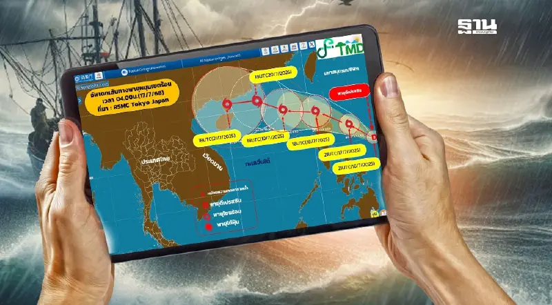 เปิดเส้นทางพายุลูกใหม่ คาดทวีกำลังแรงจากดีเปรสชันเป็นโซนร้อน