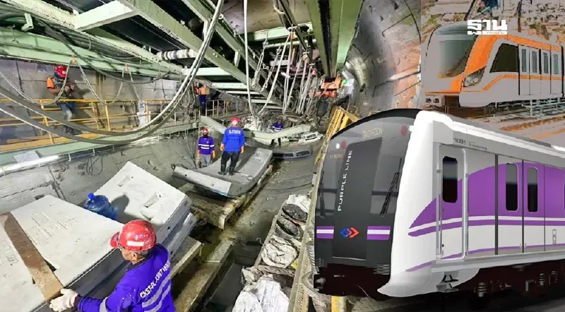 ส่องแผนคืบหน้า สร้าง "รถไฟฟ้าสายสีม่วงใต้-สายสีส้ม" ถึงไหนแล้ว ส่องแผนคืบหน้า สร้าง "รถไฟฟ้าสายสีม่วงใต้-สายสีส้ม" ถึงไหนแล้ว