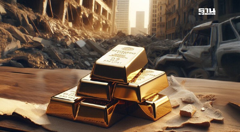 .ราคาทองคำยังรับแรงกดดันการค้า-สงคราม กรอบ 51,00 - 51,300 บาท.