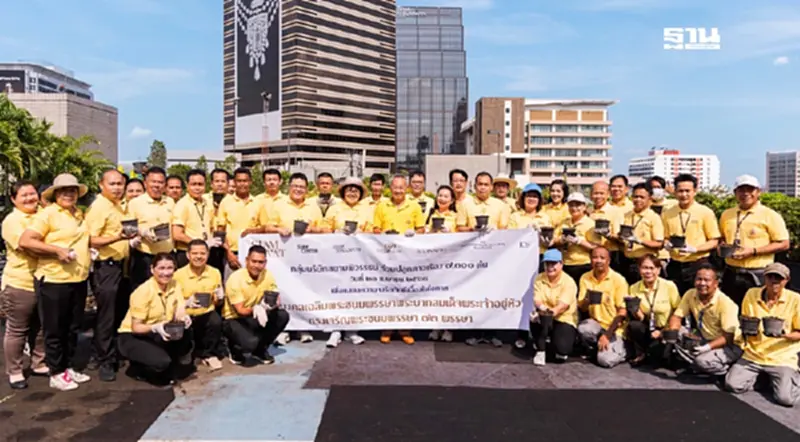 สยามพิวรรธน์ปลูกดาวเรือง 7,300 ต้น ถวายเฉลิมพระชนมพรรษา 73 พรรษา สยามพิวรรธน์ปลูกดาวเรือง 7,300 ต้น ถวายเฉลิมพระชนมพรรษา 73 พรรษา