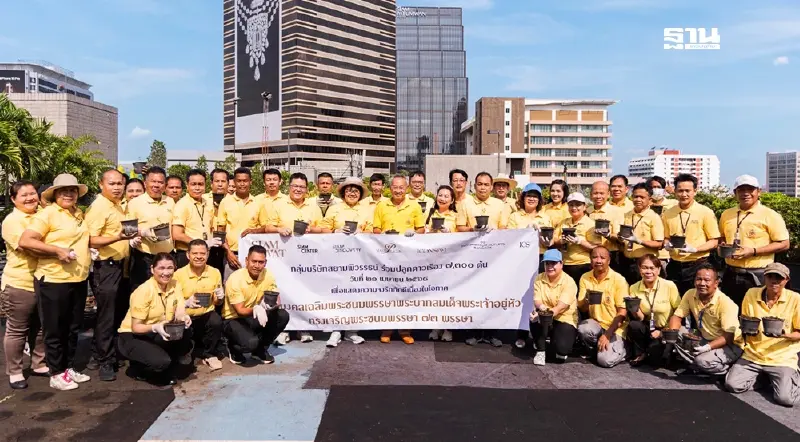 สยามพิวรรธน์ปลูกดาวเรือง 7,300 ต้น ถวายเฉลิมพระชนมพรรษา 73 พรรษา สยามพิวรรธน์ปลูกดาวเรือง 7,300 ต้น ถวายเฉลิมพระชนมพรรษา 73 พรรษา