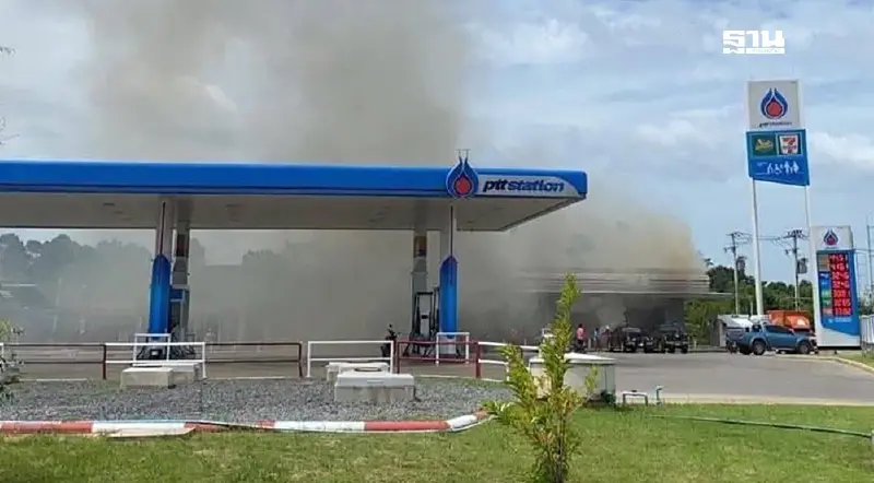 กระสุน bm21 กัมพูชาตกใส่ปั๊ม ปตท.บ้านผือ บาดเจ็บจำนวนมาก (มีคลิป)