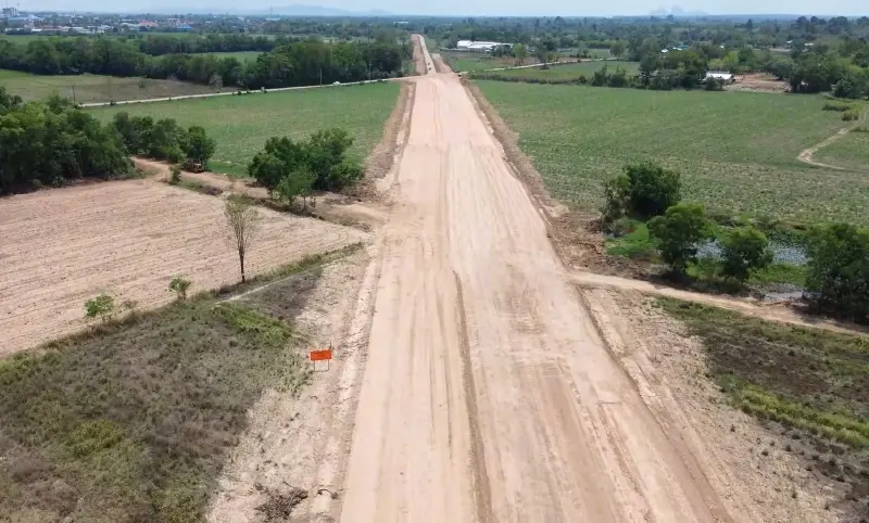 ถนนใหม่สระแก้ว ทช. เร่งสร้างเชื่อมด่านชายแดนไทย-กัมพูชา คาดเสร็จปี 70