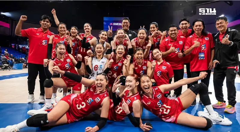 'วอลเลย์บอลหญิงไทย' เฮ รอดตกชั้น VNL คว้าตั๋วเนชั่นส์ลีก 2026 'วอลเลย์บอลหญิงไทย' เฮ รอดตกชั้น VNL คว้าตั๋วเนชั่นส์ลีก 2026