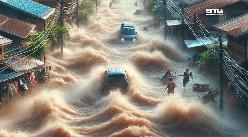 ปภ.แจ้งเตือนน้ำล้นตลิ่ง น้ำท่วมฉับพลัน  วันที่ 22 ก.ค.68 เช็กเลย