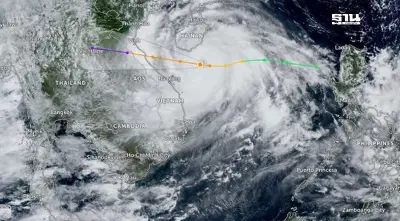 กรมอุตุฯ เตือนพายุไต้ฝุ่น คาจิกิ  ฉบับที่  9 ฝนตกหนักถึงหนักมาก