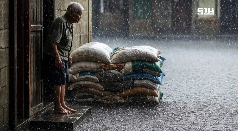 เช็กฝนฟ้าอากาศ พื้นที่เสี่ยงน้ำท่วมฉับพลัน น้ำล้นตลิ่ง วันที่ 18 ส.ค.68