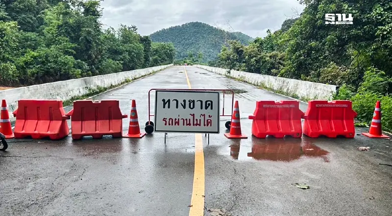 พายุคาจิกิถล่ม แม่ฮ่องสอน ถนนขาด 2 สาย “ทางหลวงชนบท” เร่งติดตั้งสะพานเบลีย์