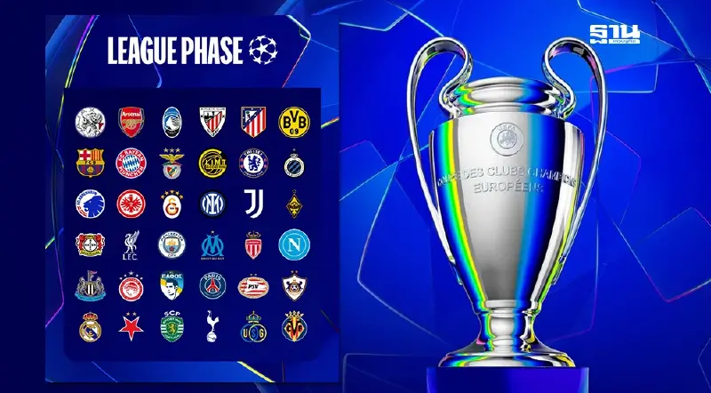 LIVE ถ่ายทอดสดการจับสลากยูฟ่า แชมเปียนส์ ลีก UCL 2025/26 เช็กช่องดูสดที่นี่