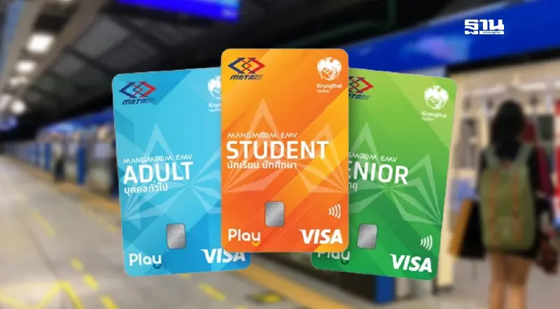 บัตร Mangmoom EMV 2568  รับสิทธิ์รถไฟฟ้า 20 บาท เติมเงินแอปฯเป๋าตัง