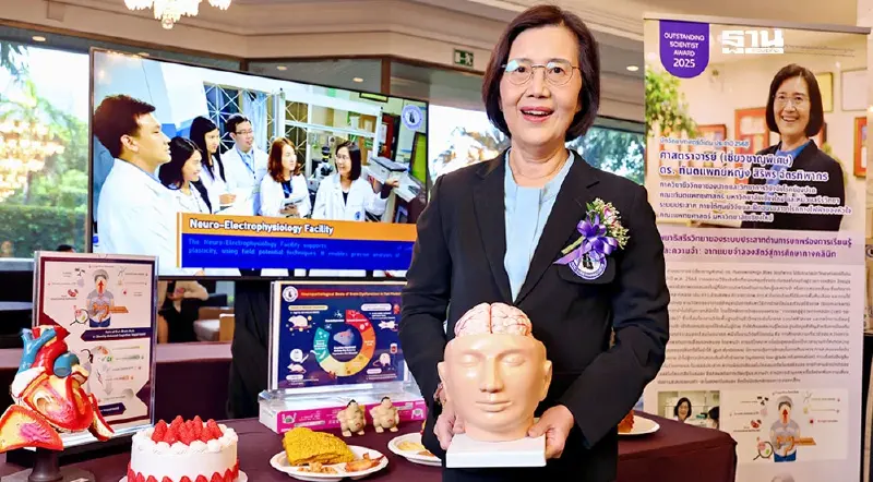 นักวิจัย มช. คว้านักวิทยาศาสตร์ดีเด่น ค้นพบ 'อ้วนลงพุง' ทำให้สมองเสื่อม