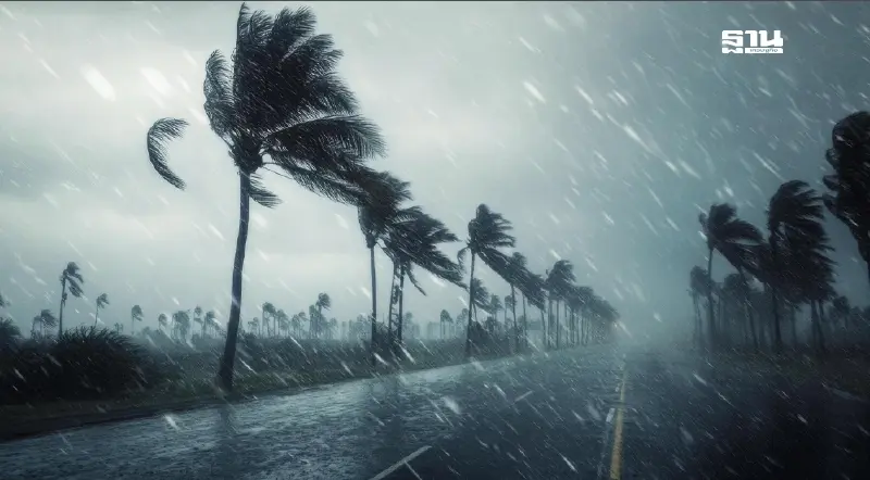 "พายุคาจิกิ" กระทบไทยฝนตกหนักถึงหนักมาก วันที่ 24 - 27 ส.ค.68