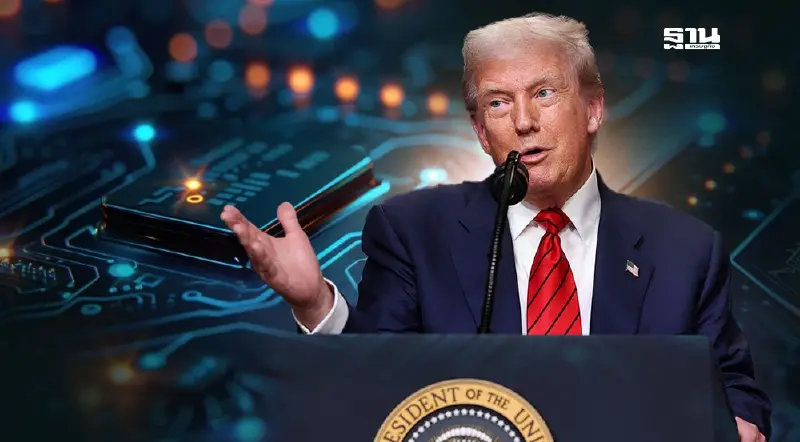 ทรัมป์เตรียมขึ้นภาษีชิปดึงการผลิตกลับสหรัฐฯอีกระลอก สัปดาห์หน้า