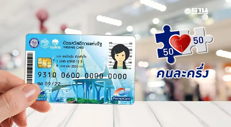 บัตรสวัสดิการแห่งรัฐ 2000 ลงทะเบียนคนละครึ่งพลัสไหม เช็กที่นี่ บัตรสวัสดิการแห่งรัฐ 2000 ลงทะเบียนคนละครึ่งพลัสไหม เช็กที่นี่