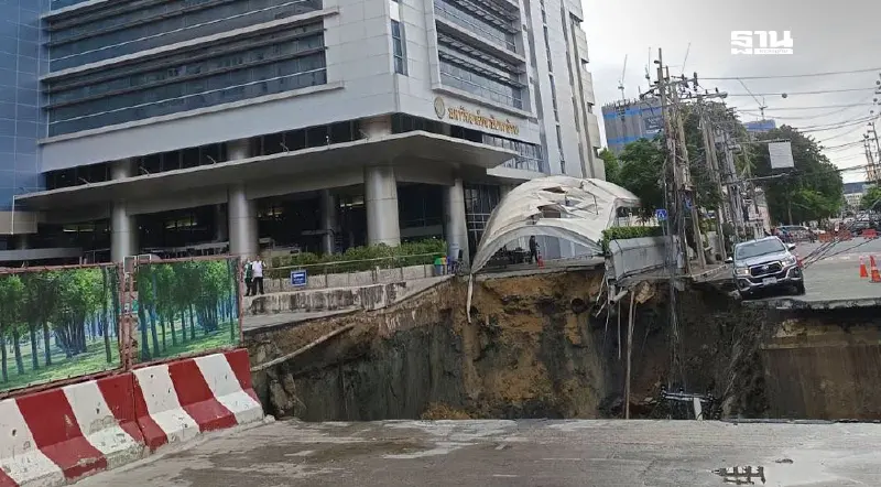 เปิดข้อมูลรถไฟฟ้าสายสีม่วง พบช่วงถนนทรุด ไม่ใช่พื้นที่รับผิดชอบ ซิโน-ไทย