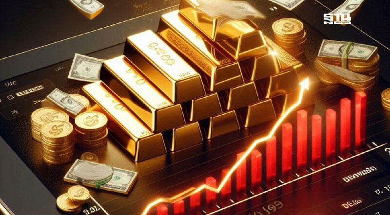 .ทองคำโลกพุ่งทำสถิติสูงสุดใหม่ จับตาเฟดหั่นดอกเบี้ย-ดอลลาร์อ่อนค่า.