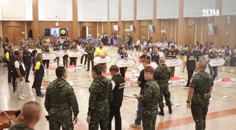 สระแก้วซ้อมแผนอพยพประชาชน รับมือสถานการณ์ฉุกเฉิน พรุ่งนี้