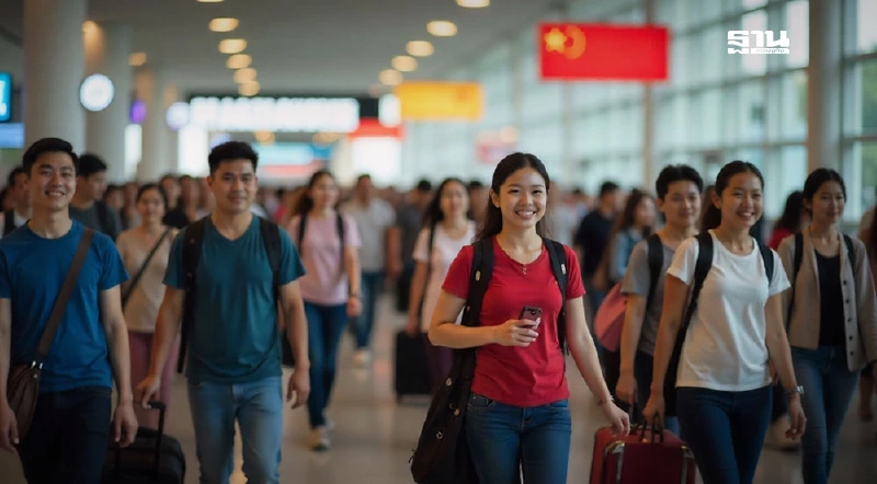 จีนเที่ยวไทย 'วันชาติ 2568' พุ่ง 3 เท่าสัญญาณฟื้นตัวแรง แตะ 2 หมื่นคนต่อวัน จีนเที่ยวไทย 'วันชาติ 2568' พุ่ง 3 เท่าสัญญาณฟื้นตัวแรง แตะ 2 หมื่นคนต่อวัน