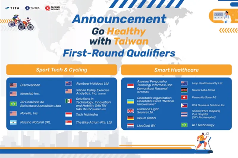 ไต้หวันเปิดตัว 21 โครงการสุดล้ำ “2025 Go Healthy with Taiwan” ไต้หวันเปิดตัว 21 โครงการสุดล้ำ “2025 Go Healthy with Taiwan”