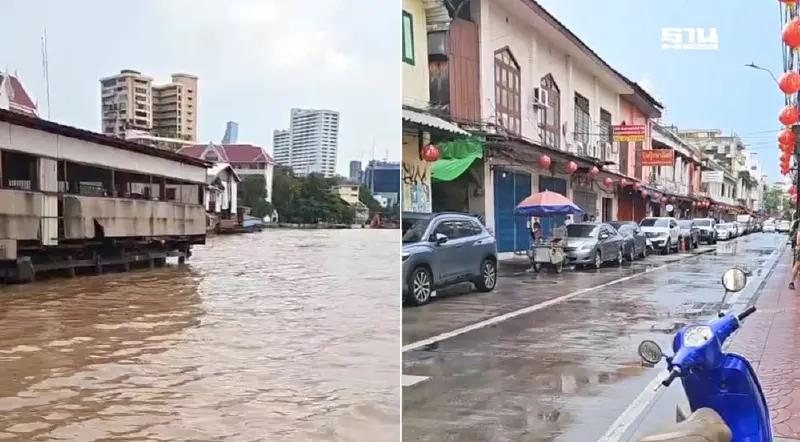 ผู้ว่าฯ ชัชชาติ ลุยเช็คสถานการณ์น้ำเยาวราช เตรียมรับฝนระลอกใหม่