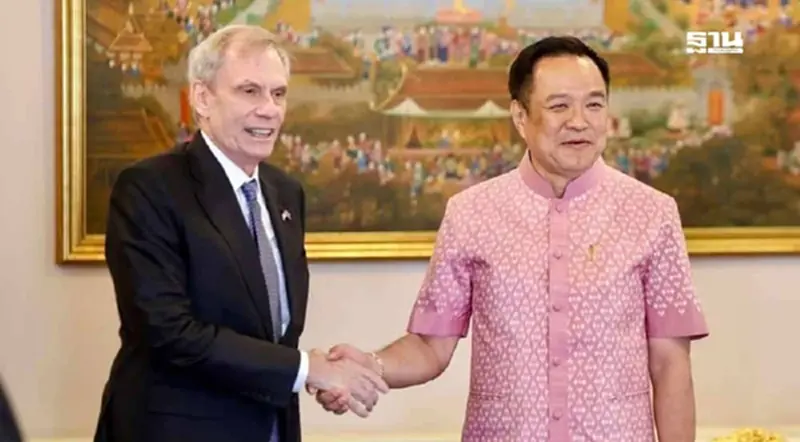 นายกฯ หารือ ทูตสหรัฐฯ ยืนยัน 4 จุดยืนไทย ต่อกัมพูชา พร้อมปราบสแกมเมอร์ นายกฯ หารือ ทูตสหรัฐฯ ยืนยัน 4 จุดยืนไทย ต่อกัมพูชา พร้อมปราบสแกมเมอร์