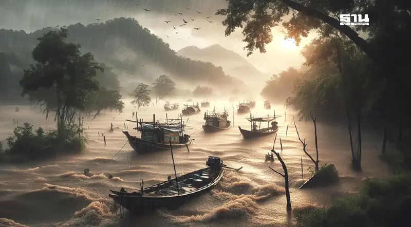 อิทธิพลพายุเฟิงเฉิน เตือนอีสาน-ใต้ ฝนฟ้าคะนอง ฝนตกหนักบางแห่ง