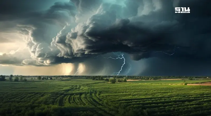 อัปเดตเส้นทางพายุ​ลูกใหม่ล่าสุด 'เฟิงเฉิน' อีสานรับมือฝนตกบางแห่ง