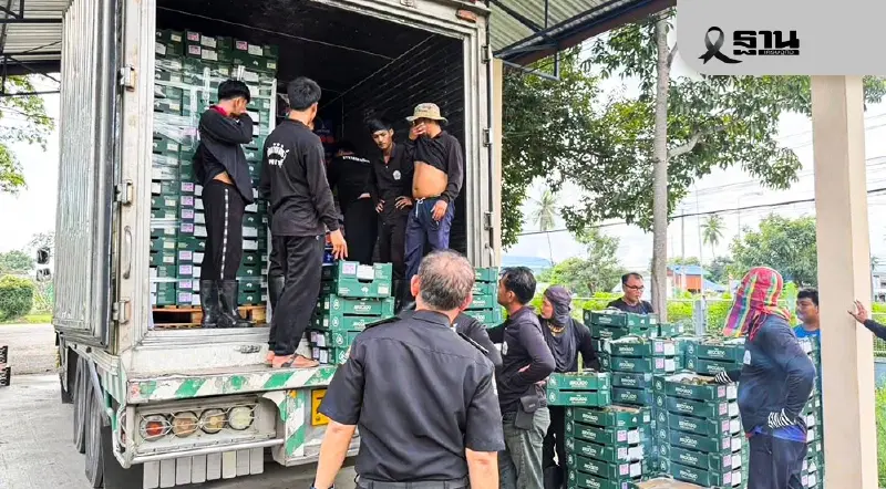 บุกยึดผลไม้เถื่อนกลางเพชรบุรี กว่า 1.2 หมื่นกิโลฯ  มูลค่าร่วม 3 ล้านบาท