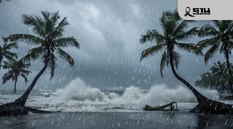 กรมอุตุฯเตือนฉบับที่ 20 วันที่ 14 -16 ธ.ค.ใต้ตอนล่าง 9 จว.ฝนตกหนักหลายพื้นที่