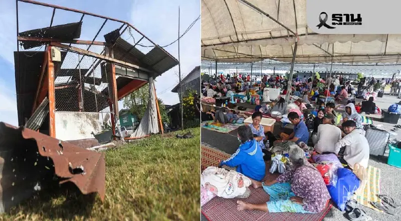 สธ. เปิด รพ.สนามบุรีรัมย์เพิ่ม รับผู้อพยพชายแดนไทยกัมพูชาพุ่ง 2.5 แสนคน