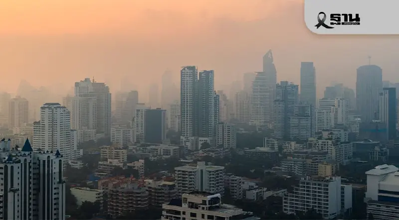 ฝุ่นPM2.5 กทม. - ปริมณฑล ส่วนใหญ่อยู่ในระดับสีส้ม แม้มีแนวโน้มลดลง หลายพื้นที่ยังสูงกว่าเกณฑ์มาตรฐาน ฝุ่นPM2.5 กทม. - ปริมณฑล ส่วนใหญ่อยู่ในระดับสีส้ม แม้มีแนวโน้มลดลง หลายพื้นที่ยังสูงกว่าเกณฑ์มาตรฐาน