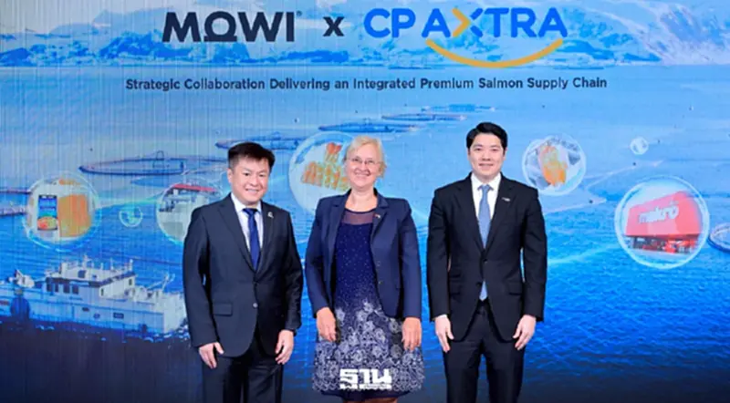 ซีพี แอ็กซ์ตร้า ผนึก Mowi ยกระดับซัพพลายเชนแซลมอนพรีเมียม ครบวงจรแห่งแรกของไทย ซีพี แอ็กซ์ตร้า ผนึก Mowi ยกระดับซัพพลายเชนแซลมอนพรีเมียม ครบวงจรแห่งแรกของไทย