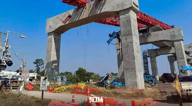 คมนาคม ขีดเส้นต้น มี.ค.69 สรุปผลสอบเหตุเครนถล่ม 'ไฮสปีด-พระราม 2'