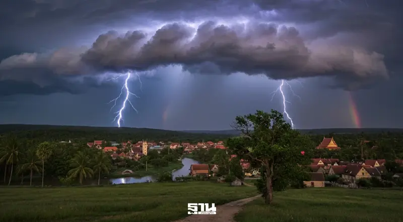 สภาพอากาศวันนี้ -28 ก.พ.ไทยตอนบนระวังพายุฝนฟ้าคะนอง ลมกระโชกแรง ลูกเห็บตก