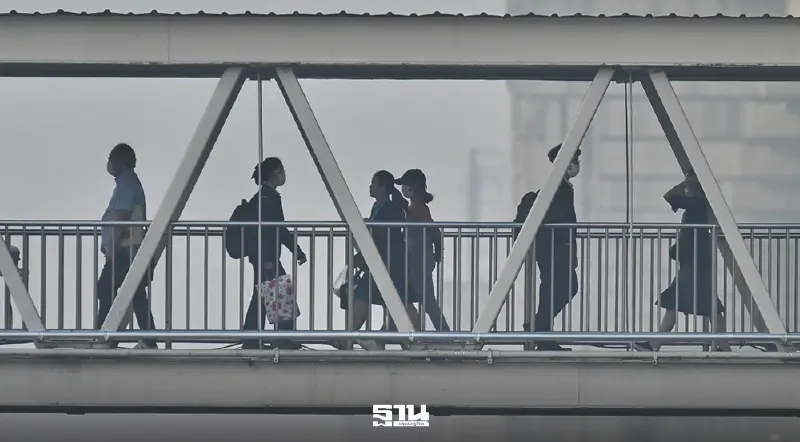 ฝุ่น PM 2.5 พุ่ง "สีส้ม" 33 เขต ทวีวัฒนา-หนองแขม แชมป์ฝุ่นเช้านี้