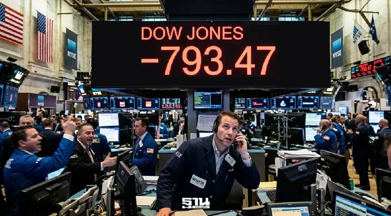 ดาวโจนส์ปิดร่วง 793.47 จุด หลังสงครามตะวันออกกลางกดดันนักลงทุน ดาวโจนส์ปิดร่วง 793.47 จุด หลังสงครามตะวันออกกลางกดดันนักลงทุน