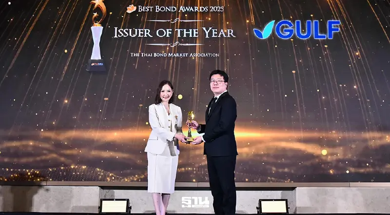 GULF คว้ารางวัล Issuer of The Year จากสมาคมตลาดตราสารหนี้ไทย GULF คว้ารางวัล Issuer of The Year จากสมาคมตลาดตราสารหนี้ไทย