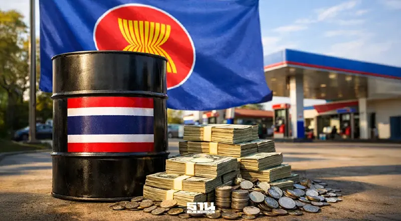 เช็กราคาน้ำมันไทยเทียบอาเซียน ดีเซล-เบนซินแพงหรือถูกกว่า