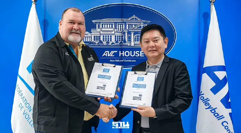 แกรนด์สปอร์ต MOU สมาคมวอลเลย์บอลโซนโอเชียเนีย คว้าสปอนเซอร์เสื้อผ้า-อุปกรณ์กีฬา 4 ปีรวด