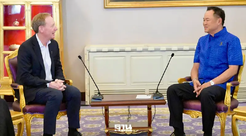 ไมโครซอฟท์ คุยนายกฯ พร้อมทุ่ม 3.3 หมื่นล้านลงทุนคลาวด์ AI ในไทย ไมโครซอฟท์ คุยนายกฯ พร้อมทุ่ม 3.3 หมื่นล้านลงทุนคลาวด์ AI ในไทย