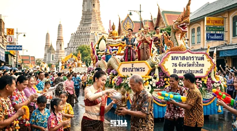 มหาสงกรานต์ 76 จังหวัดทั่วไทย ชวนปักหมุดเที่ยวสงกรานต์ประจำปี 2569 มหาสงกรานต์ 76 จังหวัดทั่วไทย ชวนปักหมุดเที่ยวสงกรานต์ประจำปี 2569