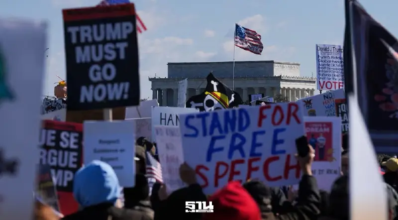 ม็อบ ’No Kings‘ ต้านนโยบายทรัมป์ ลามทั่วสหรัฐฯ กว่า 3,200 จุด