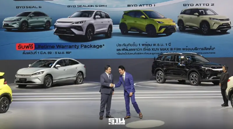 คู่แข่งเฮ BYD นำเข้า EV จีนรุ่นเล็กเปิดราคาเกิน 4 แสนบาท คู่แข่งเฮ BYD นำเข้า EV จีนรุ่นเล็กเปิดราคาเกิน 4 แสนบาท