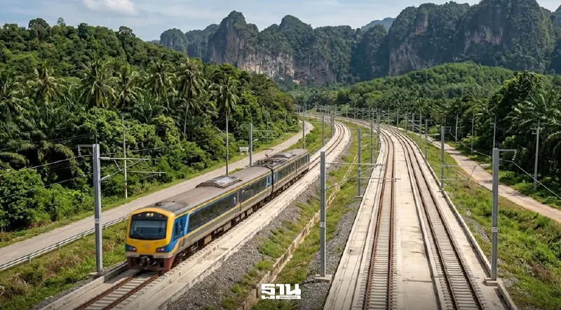 รฟท. ลุยรถไฟทางคู่สายใต้ 'ทับปุด-กระบี่' เชื่อมสนามบิน บูมท่องเที่ยว