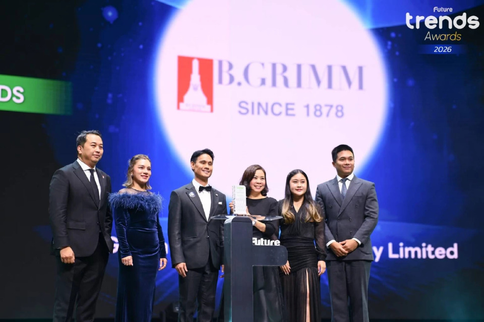 บี.กริม เพาเวอร์ ผงาดคว้า 3 รางวัลใหญ่ ปี 2026 ย้ำต้นแบบองค์กรครองใจคนทำงาน